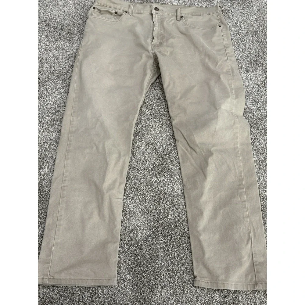 Levis 502 38x32 Pants Mens Light Khaki Tan Straight Leg Lightweight‎